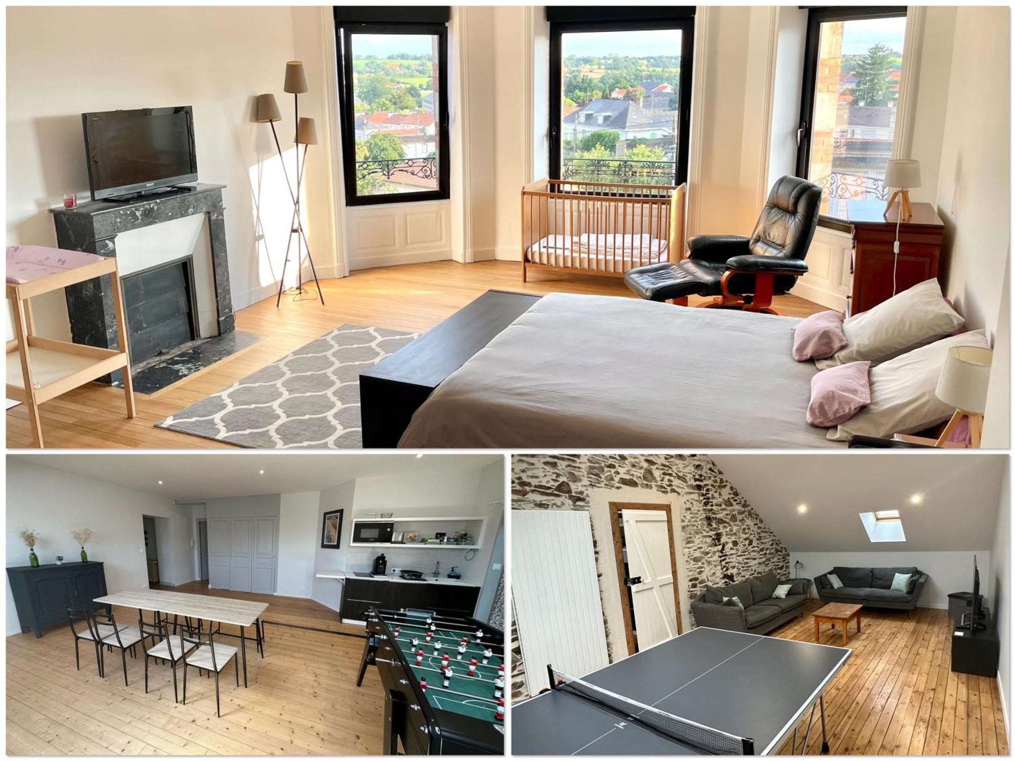 Appartement 160M2 - 2E Etage Maison De Maitre Beaupréau-en-Mauges Buitenkant foto